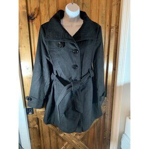 Women's Worthington NWT Black Pea Coat size Medium